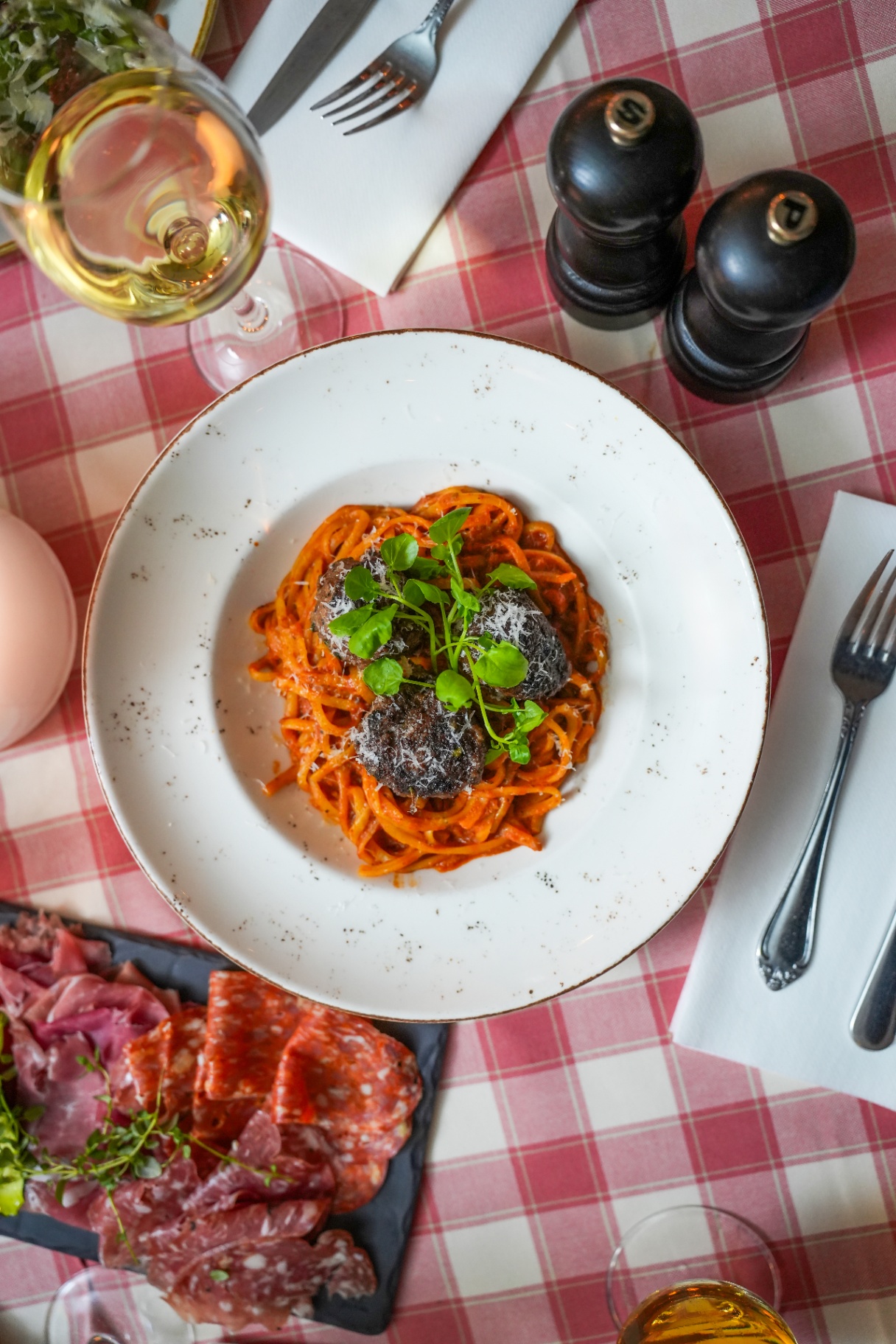 Italienskt matinnehåll för sociala kanaler